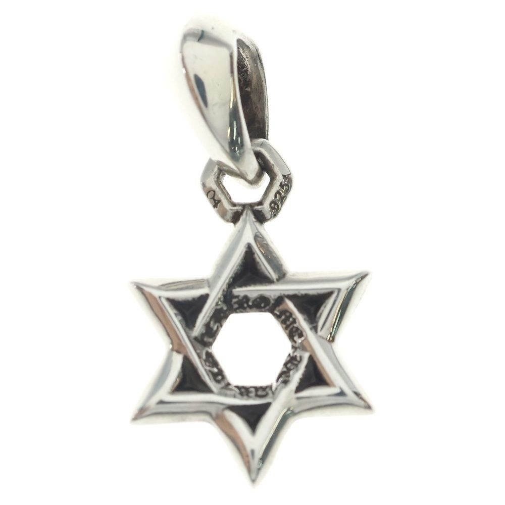 Chrome Hearts Star of David Charm of Necklace Top Silver