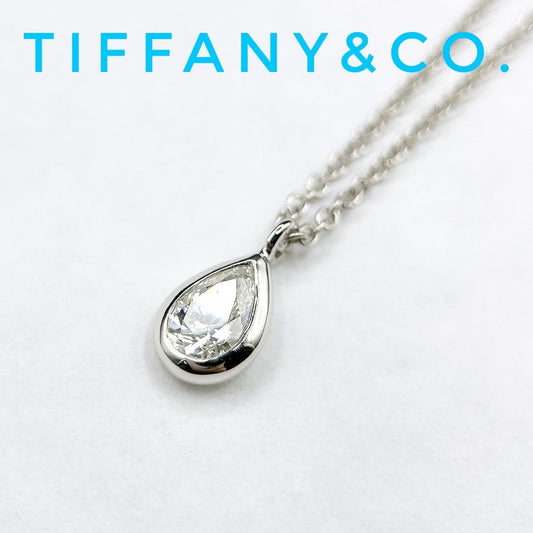Tiffany & Co. by the Yard Pear Shape Diamond Platinum Necklace