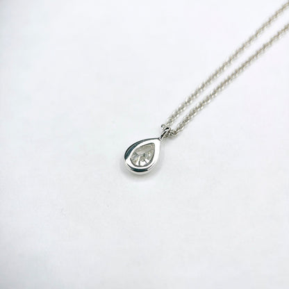 Tiffany & Co. by the Yard Pear Shape Diamond Platinum Necklace — view 2