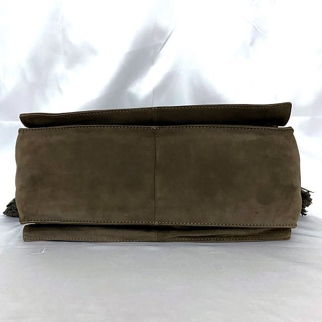 Loewe Drawstring Shoulder Bag Flamenco 30 Brown Anagram