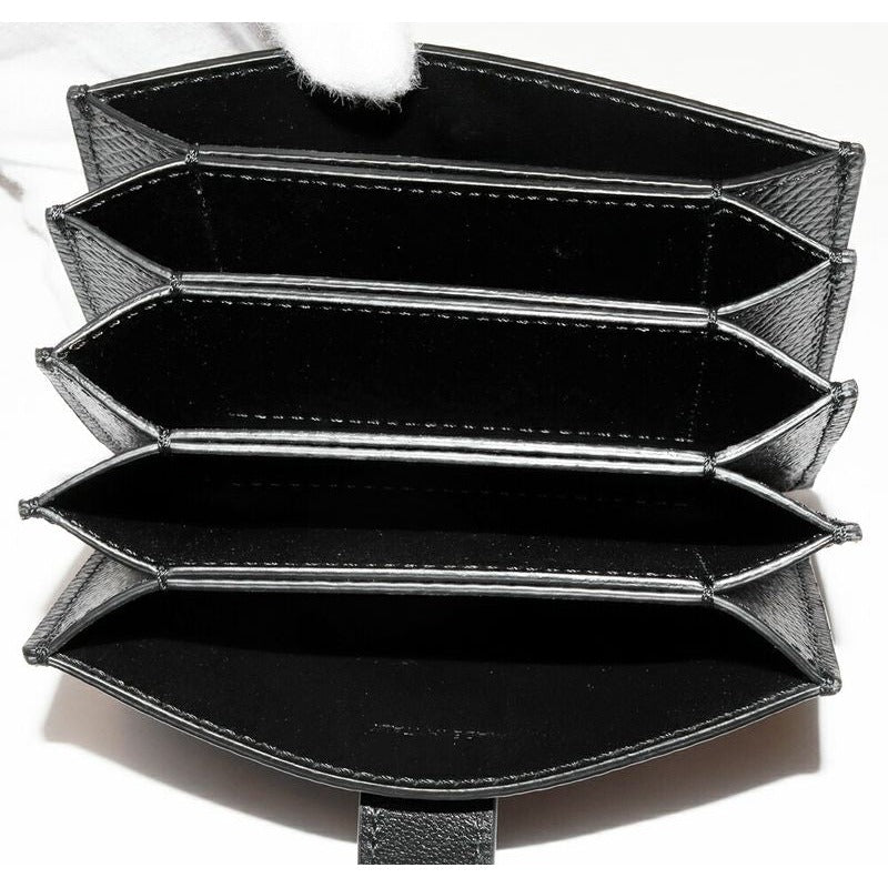 Celine Card Case Accordion Holder Calf Black 10 B693 bfp 38 no — view 3
