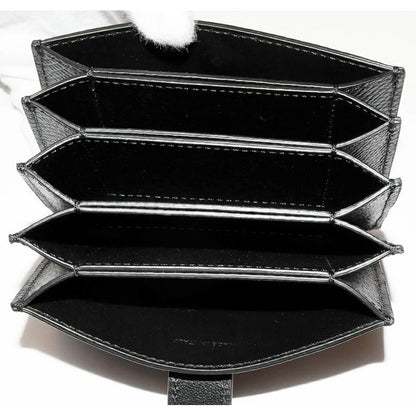 Celine Card Case Accordion Holder Calf Black 10 B693 bfp 38 no — view 3