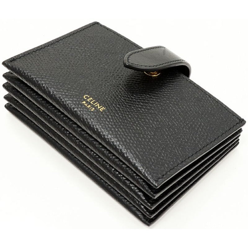 Celine Card Case Accordion Holder Calf Black 10 B693 bfp 38 no — view 4