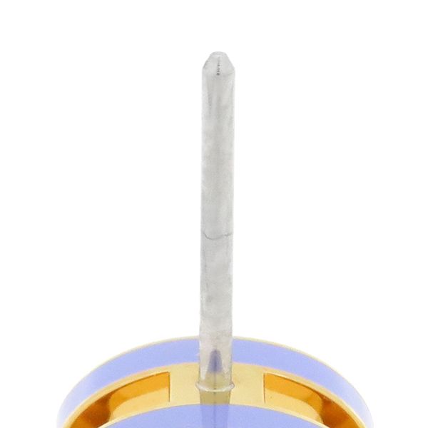 Hermes Earrings Pop Ash Hearrings Mini GP Enamel Lilac and Gold Hardware Hshape