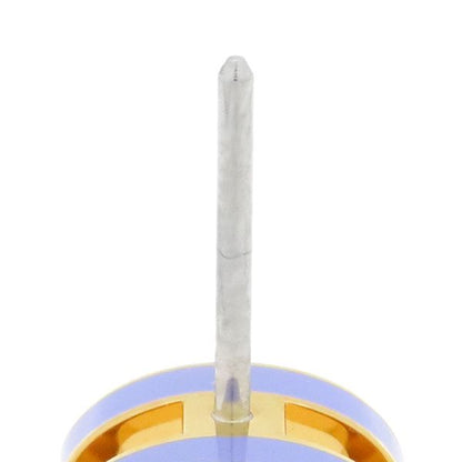 Hermes Earrings Pop Ash Hearrings Mini GP Enamel Lilac and Gold Hardware Hshape