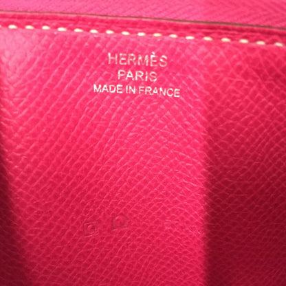 Hermes Azap Classic Leather Long Wallet Pink