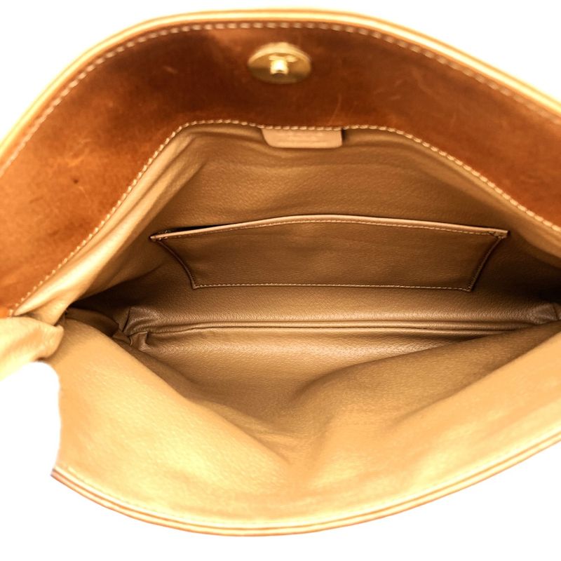 Celine DM91 Clutch Bag Second Bag Pouch Macadam PVC Leather Brown Ladies Men