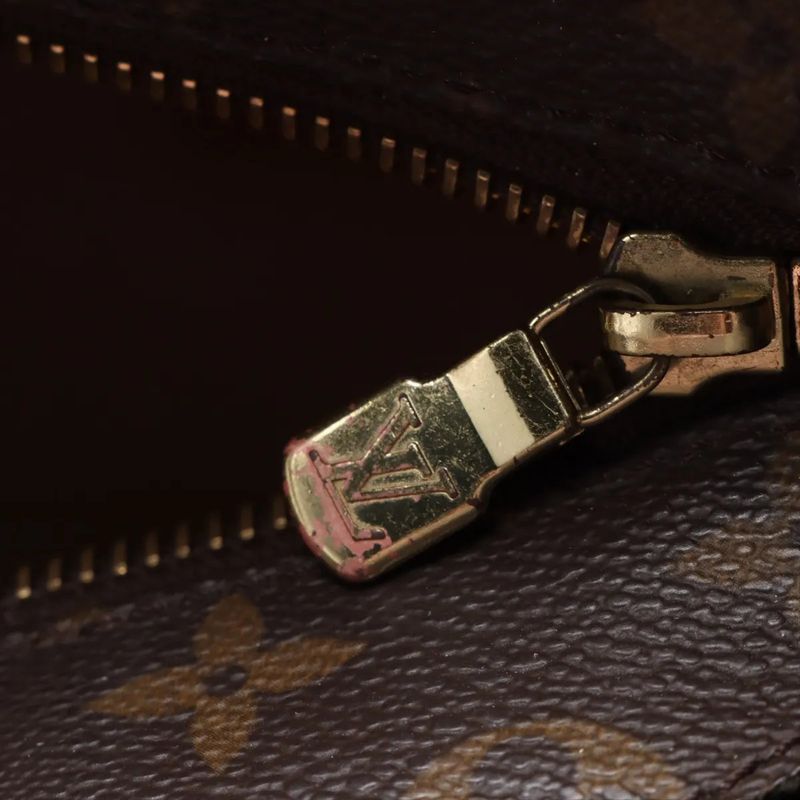 Louis Vuitton Monogram Luko M51155 Leather Tote Bag Shoulder Hand A4 Brown