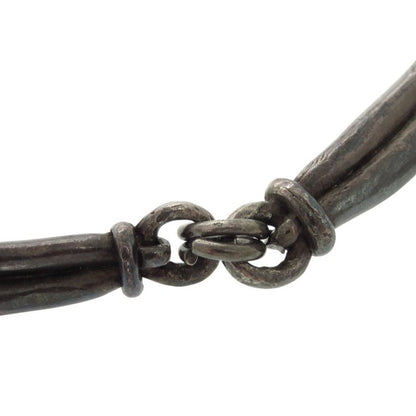 Hermes Vintage Metal Silver Choker 0858 Hermes