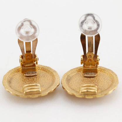 Chanel Flower Motif Gold Plated 99A Ladies 7.5g Earrings
