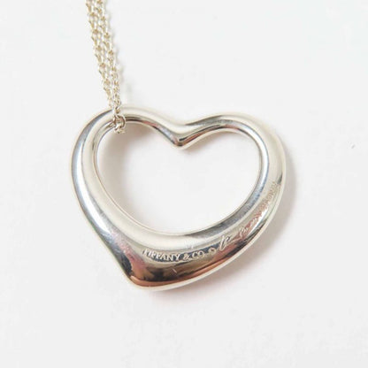 Tiffany & Co Open Heart Medium Necklace / Pendant Sv925 Silver