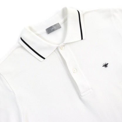 DIOR Homme 733j805b0373 Cotton Pique BEE Embroidered Short Sleeve Polo Shirt