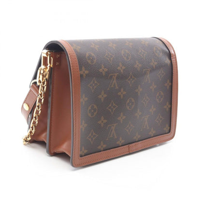 Louis Vuitton Shoulder Bag Dauphine MM Canvas Leather — view 2