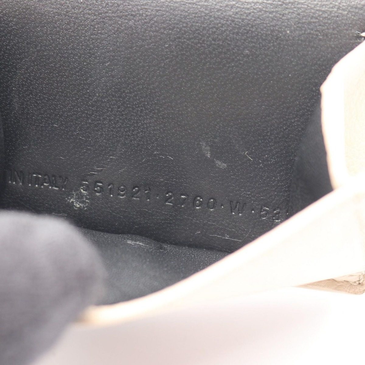 Balenciaga Trifold Wallet Everyday Mini Beige Leather Cash — view 8