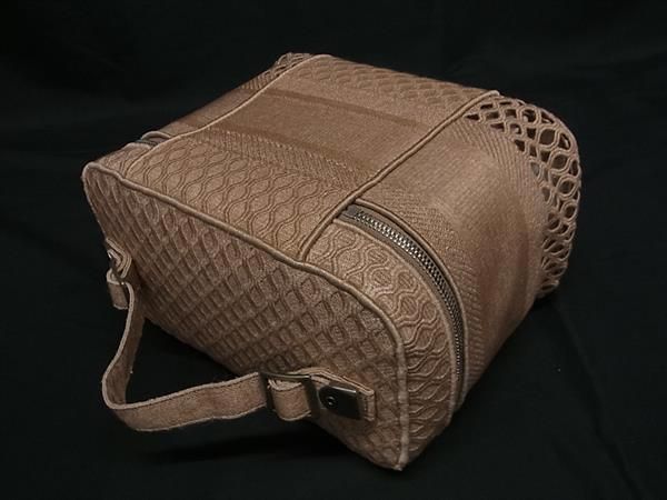 Christian Dior Christian Dior Canvas Handbag Vanity Bag Makeup Pouch Pink