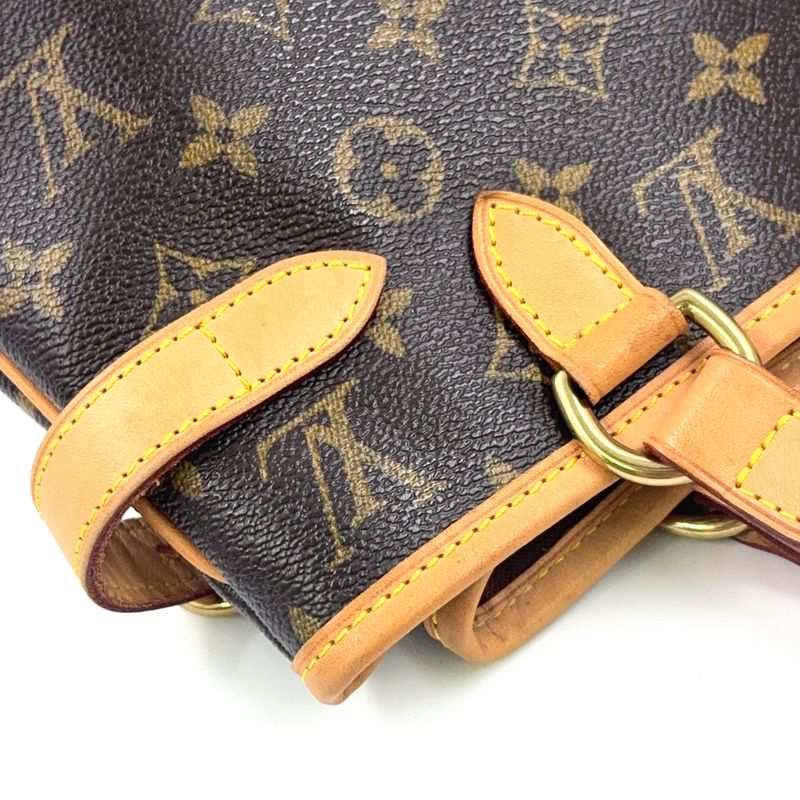 Louis Vuitton Batignolles Vertical Monogram Leather X PVC Brown Tote Bag M51153