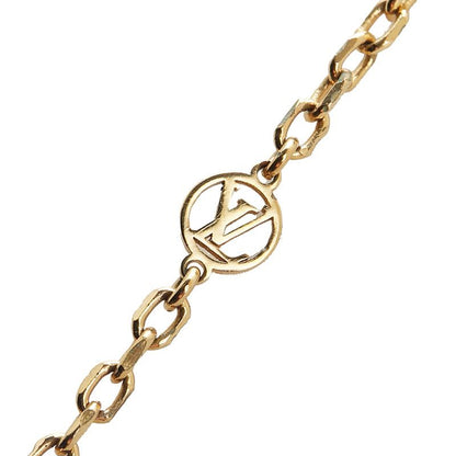 Louis Vuitton Collier Twin Rocks M64887 Gold Silver Plated Metal Ladies Louis