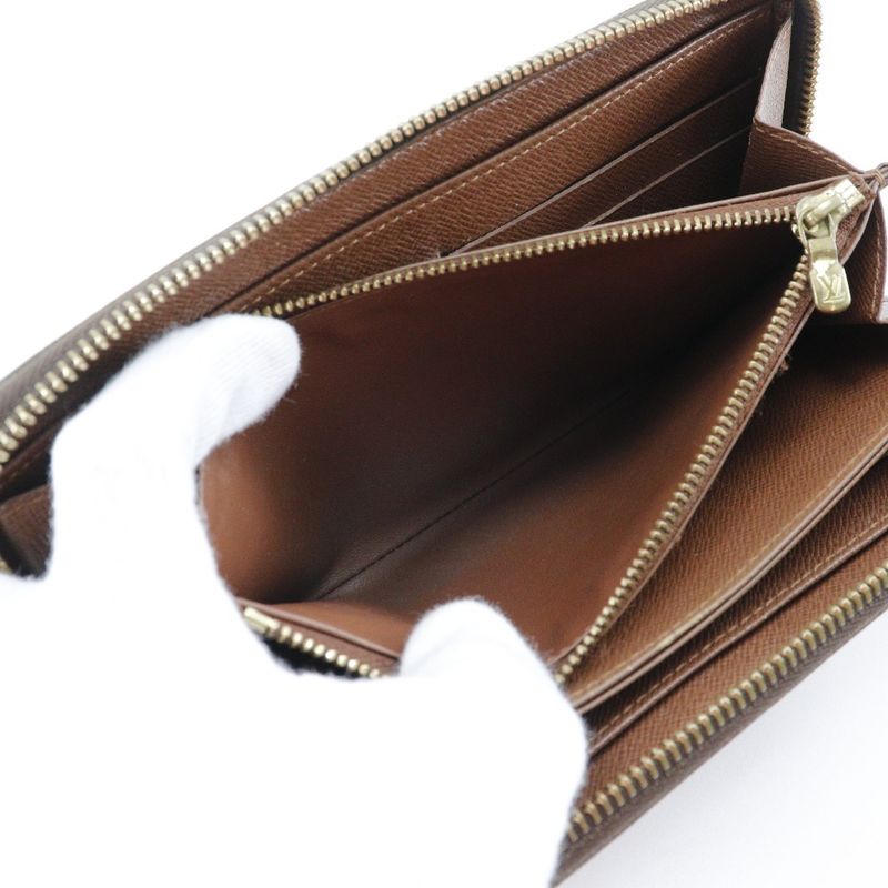 Louis Vuitton Zippy Wallet M60017 Monogram Canvas Brown Ladies Long Wallet