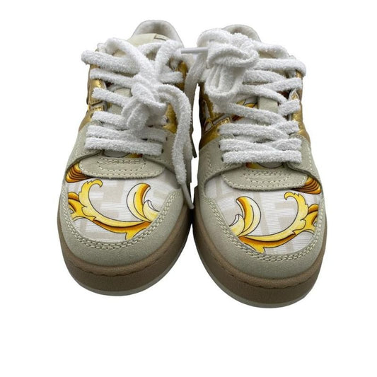 Fendi X Versace Fendace White Satin Print Low Top White 35 (22cm (8.66in))