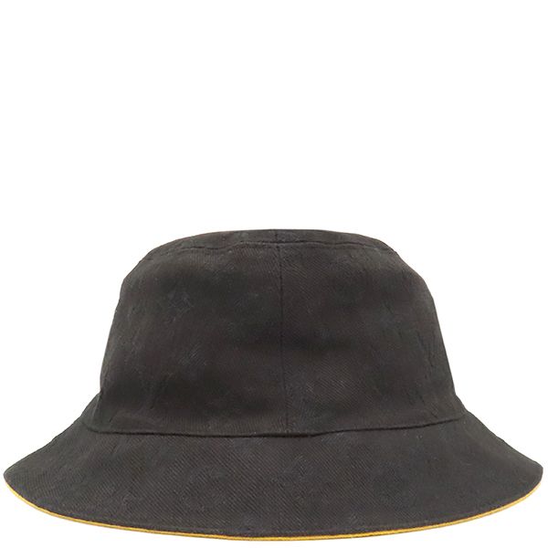 Louis Vuitton Hat Chapeau Monogram Denim Cotton Polyester Black and Yellow M