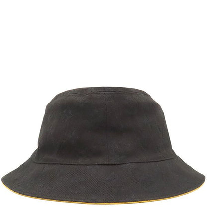 Louis Vuitton Hat Chapeau Monogram Denim Cotton Polyester Black and Yellow M