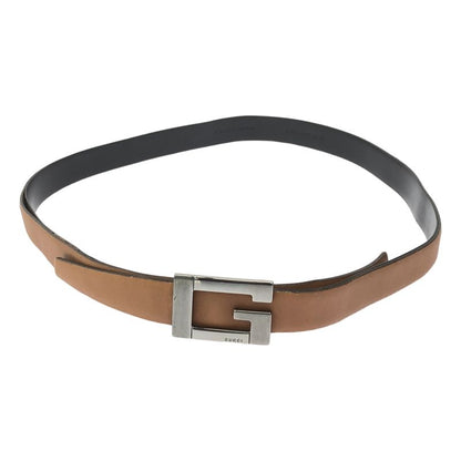 Gucci - G Buckle Leather Belt - Brown - Women's