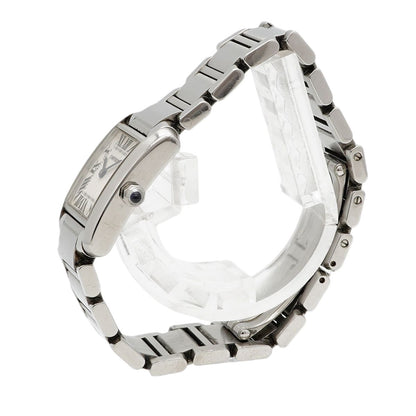 Cartier Tank Francaise SM White Dial Watch — view 2