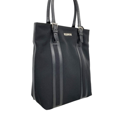 Gucci Tote 019 Nylon Black Silver — view 2