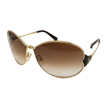 Louis Vuitton Sunglasses Metal Acetate Daisy Gold Brown Petal Motif Feminine