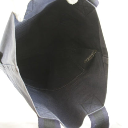 Hermes Fourre Tout Cabas Tote Bag Canvas Navy