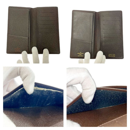 Louis Vuitton Damier PVC Set of 2 Wallets Brown 377717 Long Wallet