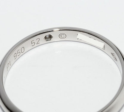 Cartier Ring Pt950 Diamond 1P (001ct) Classic Wedding Ring 1895 Wedding Ring