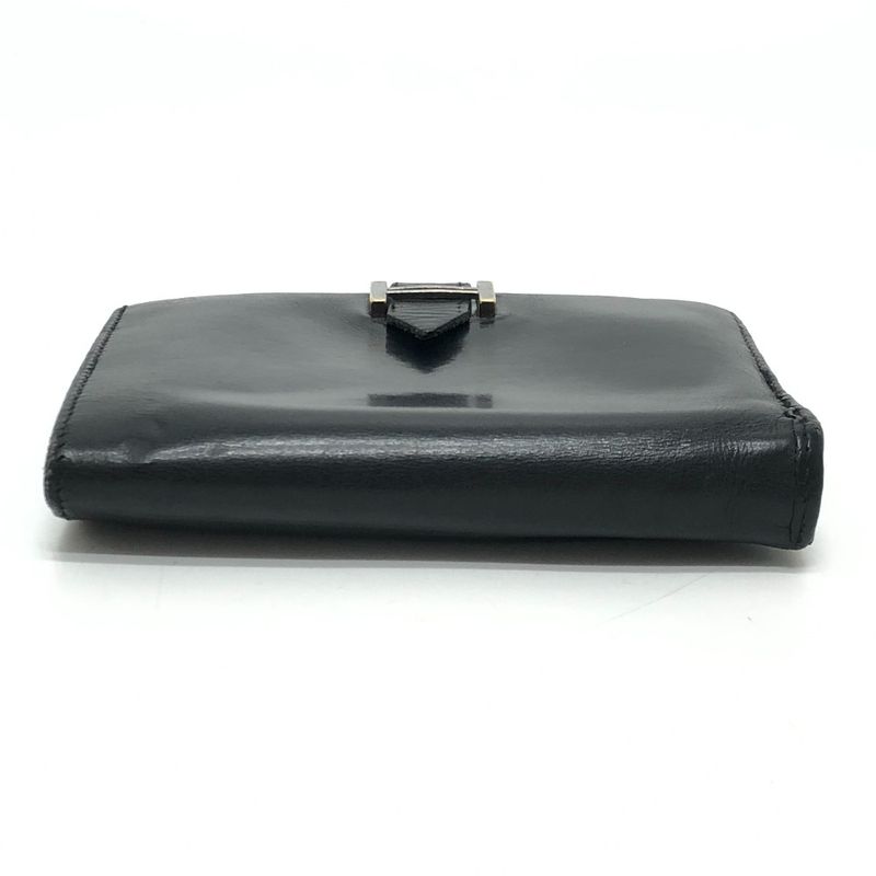 Hermes Bifold Wallet Bearn Compact Box Calf Black