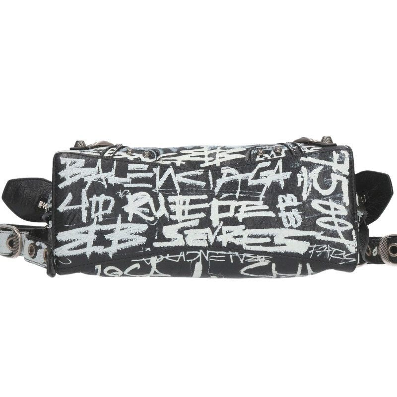 Balenciaga NEO Cagole XS 700940 Neocagole Lambskin Graphic Shoulder Bag For Men