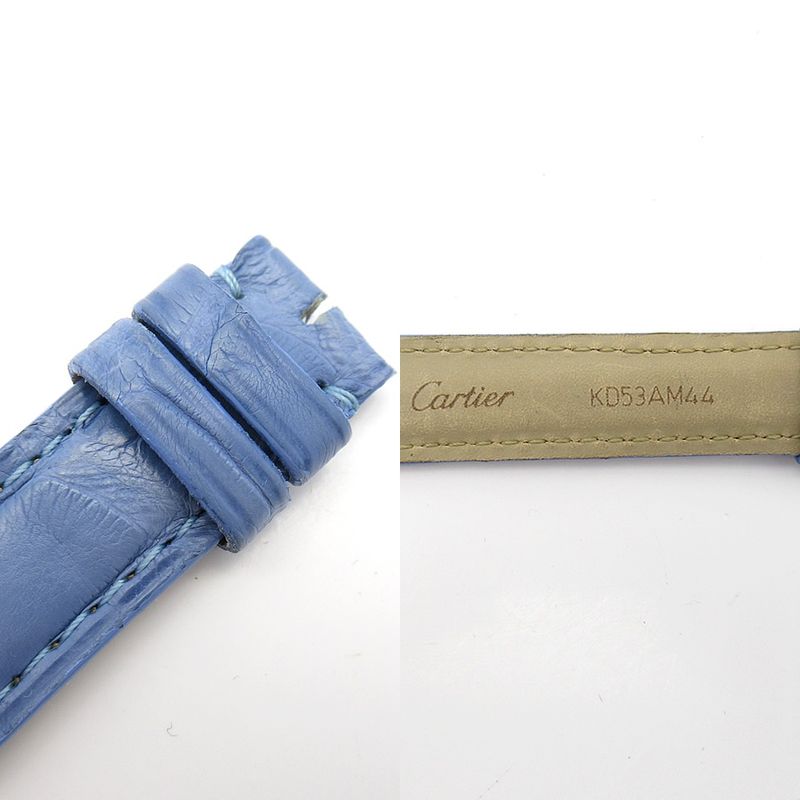 Cartier Leather Belt 15mm (0.59in)-14mm (0.55in) Croco Ladies