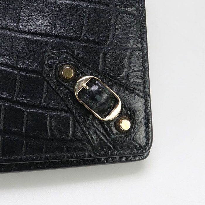 Balenciaga 444168 Chain Wallet Leather Women