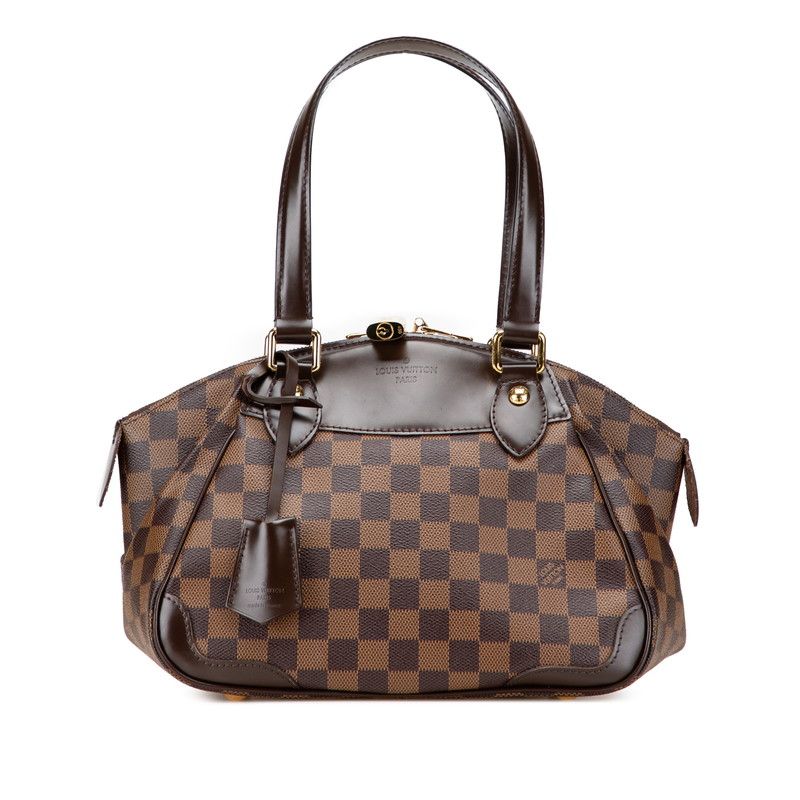 Louis Vuitton Damier Verona PM N41117 Brown PVC Leather Women Louis Vuitton