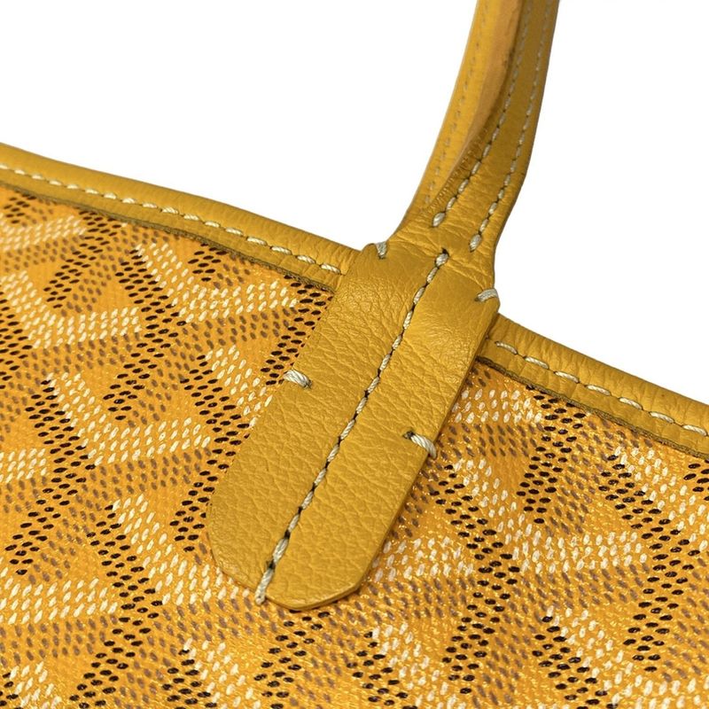 Goyard Saint Louis GM Yellow Leather Tote Bag