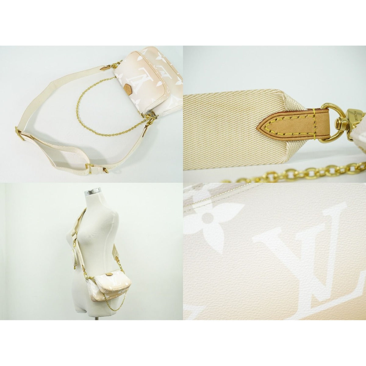 Louis Vuitton LV Multi Pochette Monogram Giant 2-Way Shoulder Bag Plume — view 6
