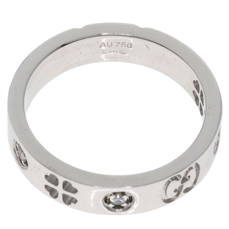 Gucci Icon Amor Forever Diamond Ring - 18K White Gold Ladies