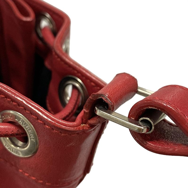 Saint Laurent Paris Shoulder Bag Rider Shoulder Bag 333479 Red Leather