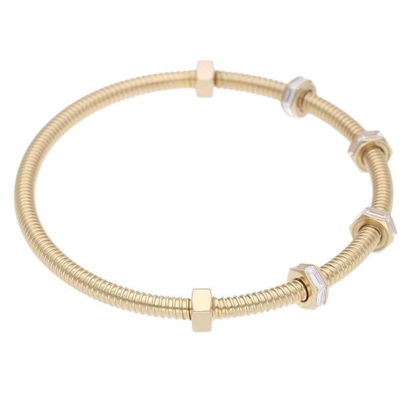 Cartier Ecrou DE Cartier Bracelet Ecru De 18K Yellow Gold Bucket Diamond