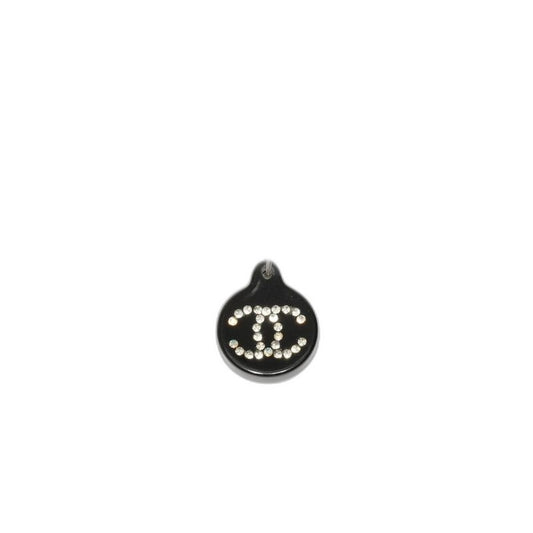 Chanel Necklace CC Logo Black Circle
