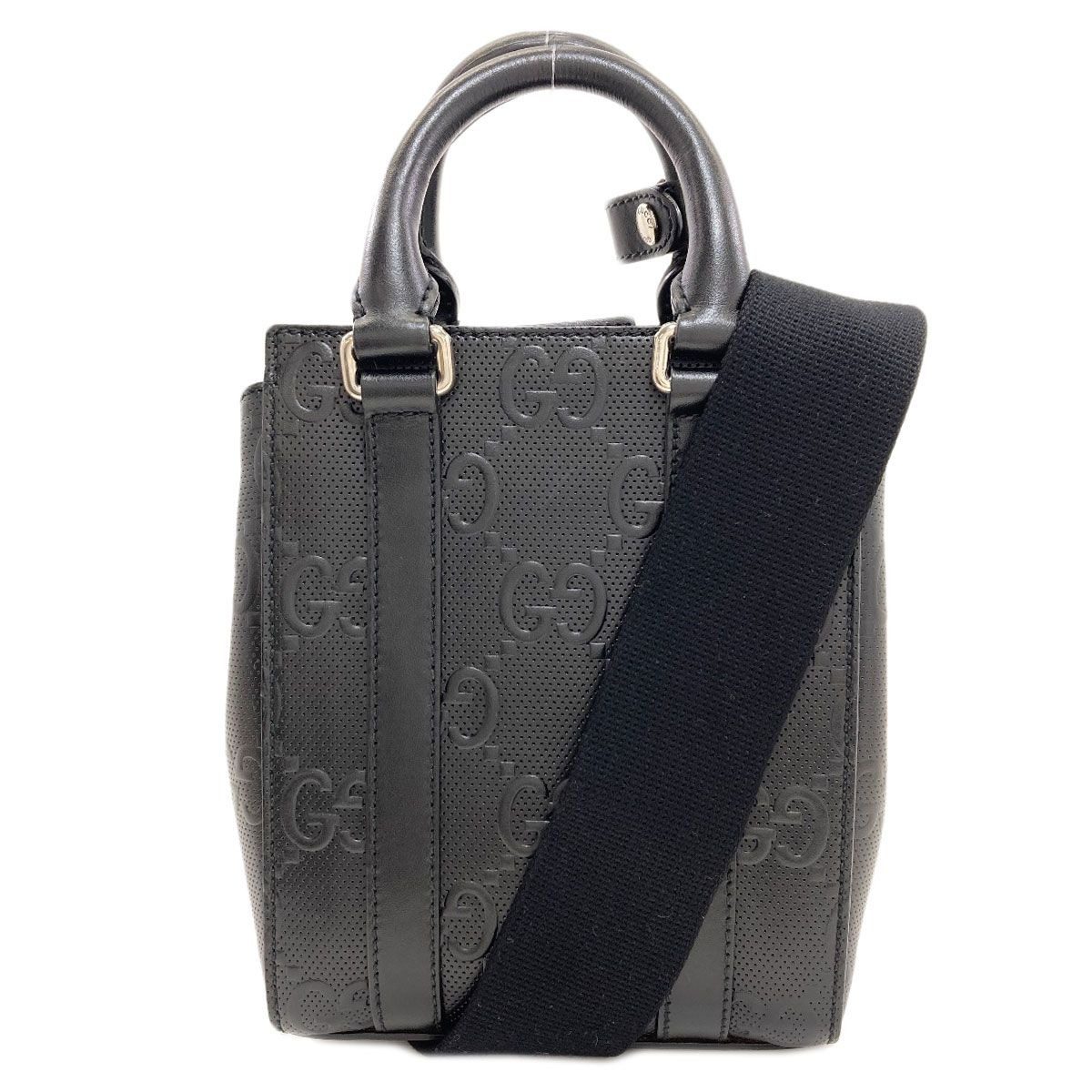 Gucci GG Embossed Mini 2-Way Handbag Calf