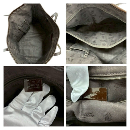 Gucci Sherry Line Beige Gold GG Canvas Leather Tote — view 6