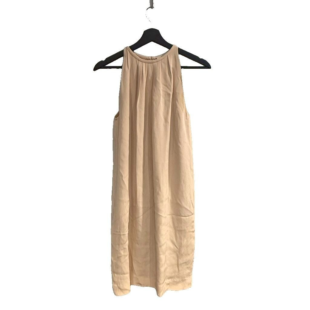Celine Silk Dress Knee Length Sleeveless 38 Pink Wga