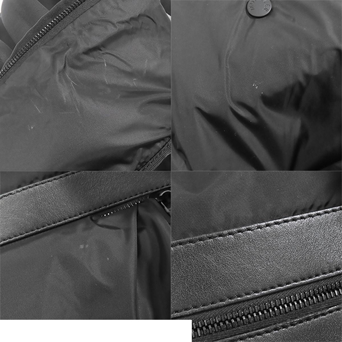Moncler Pierrick Black Nylon Polyester Backpack — view 7