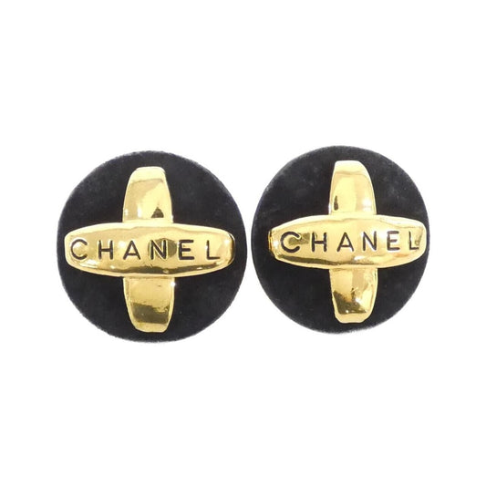 Chanel Vintage Earrings Black
