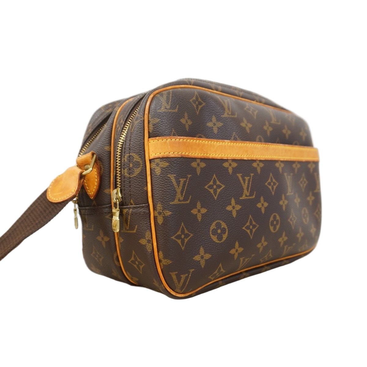 Louis Vuitton Shoulder Bag Monogram Reporter PM Brown — view 2