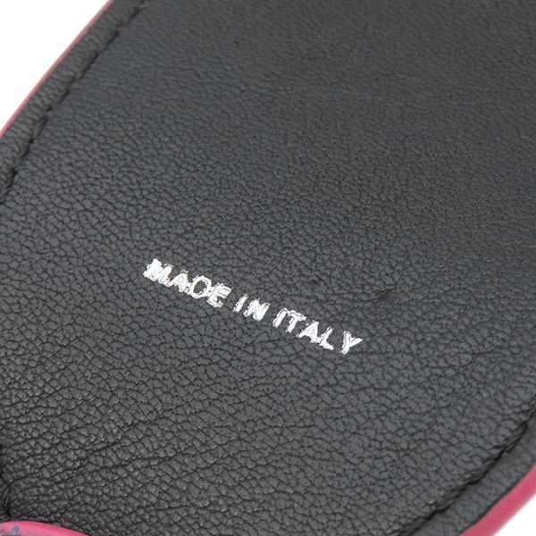 Fendi Shoulder Strap Ff Logo Leather Black Multicolor Silver Hardware Sequins